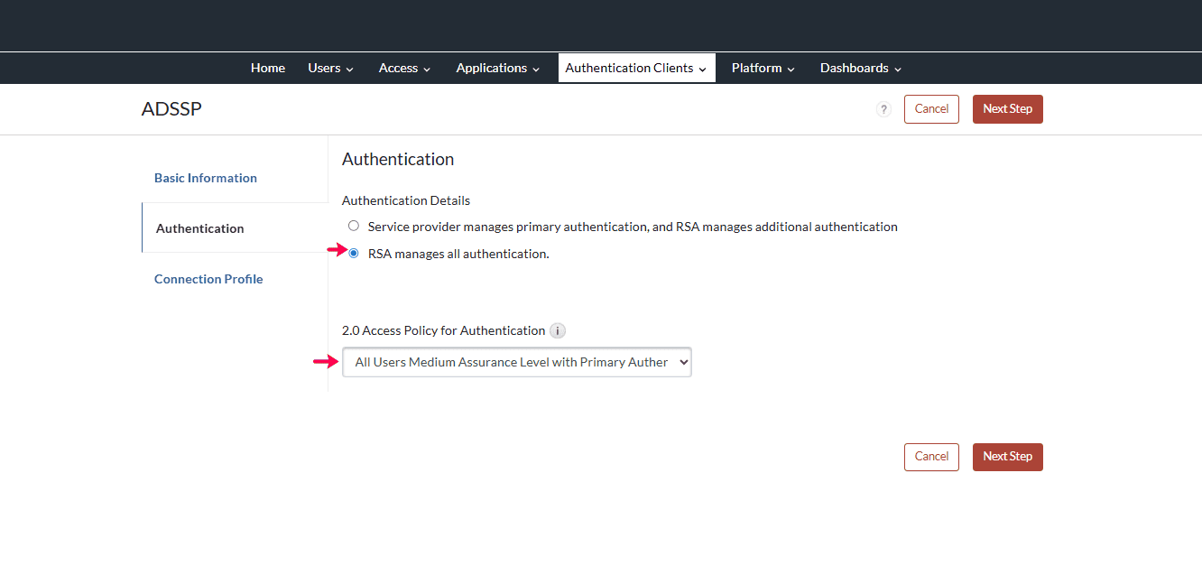 rsa-cloud--all-authentication-adselfserviceplus RSA Cloud manages all authentication during MFA from ADSelfService Plus