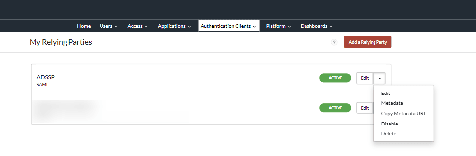 saved-sp-configuration-rsa-cloud-adselfserviceplus Saved SP configuration for RSA cloud as a SAML Authenticator in ADSelfService Plus